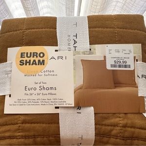 Euro Sham Mustard (Set of Two)